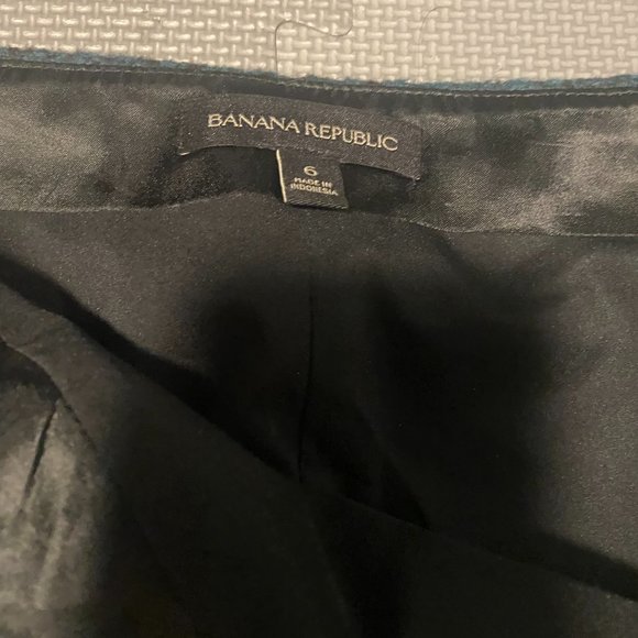 Banana Republic Womens Pieced Flannel Tweed Pencil Skirt Wool Green - Picture 4 of 6